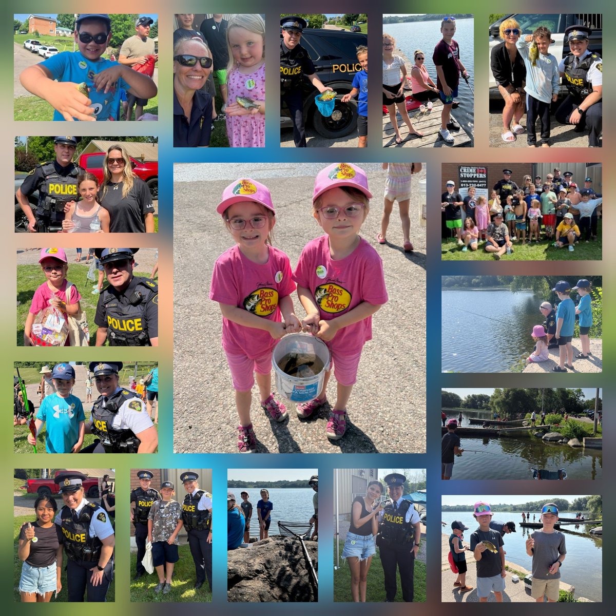 Fish, smiles and good times were all reeled in at the kids and cops derby in the Cobden.

#RenfrewOPP hosted its first Kids, Cops &amp; Canadian Tire Fishing Derby at the Cobden boat launch on Muskrat Lake on Saturday. More than 80 enthusiastic junior anglers braved the heat for a
