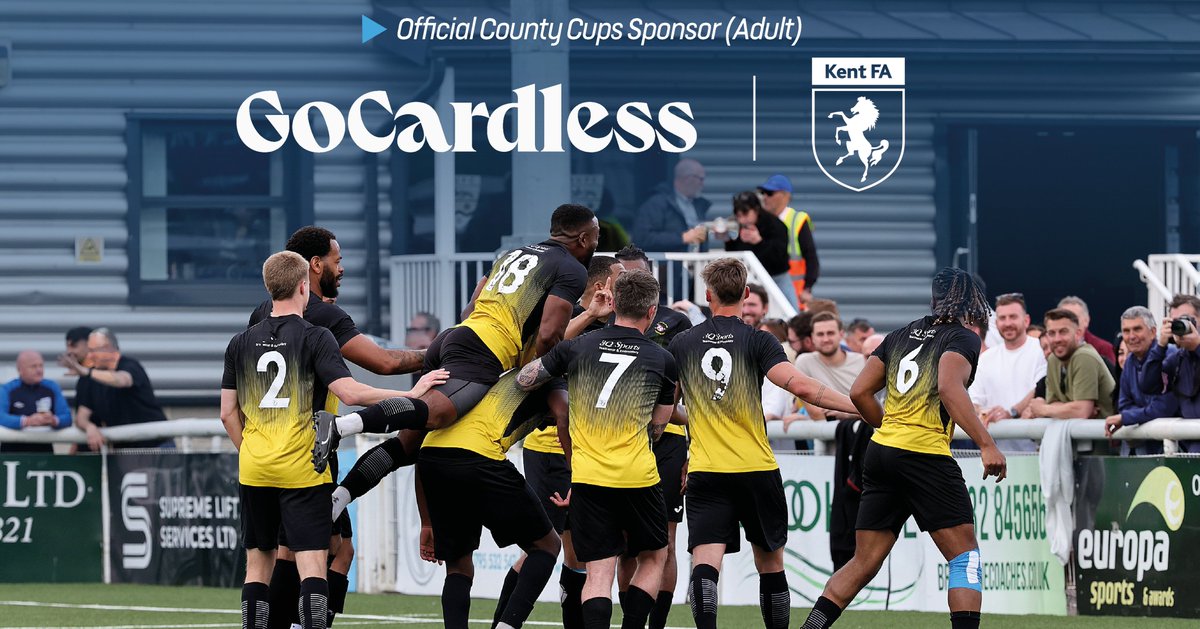 KentFA's tweet image. Exciting News for Kent Football | @GoCardless Announced as Sponsor of Kent Adult County Cups 🤝 ⭐
We’re proud to share that our Official Payments and Community Investment Partner, GoCardless, have deepened their support for grassroots football in Kent by becoming the Official…