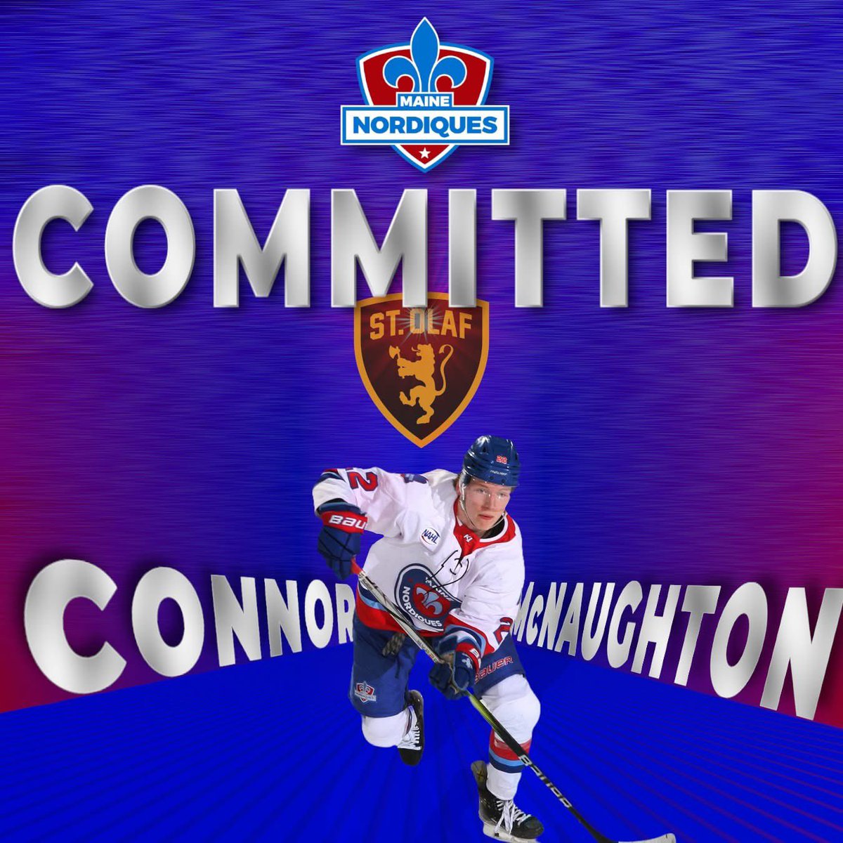 COMMITTED!

We are proud to announce that two way forward Connor McNaughton has committed to play NCAA hockey at St. Olaf this coming season!

Congratulations Naughts!