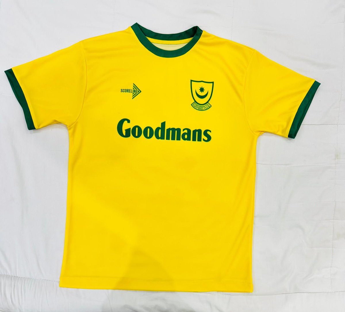 pompretro's tweet image. ‼️AVAILABLE NOW‼️
Available now to order @ square.link/u/8Dusm3Fc
89-91 Goldman’s Yellow Kit 🔥
Limited Edition - 50 available
Kids sizes available ✅
Size guide below ⬇️
To win a random shirt from us free
• Repost 🔄
• Follow us 💛
#POMPEY
@Pompey_Goals