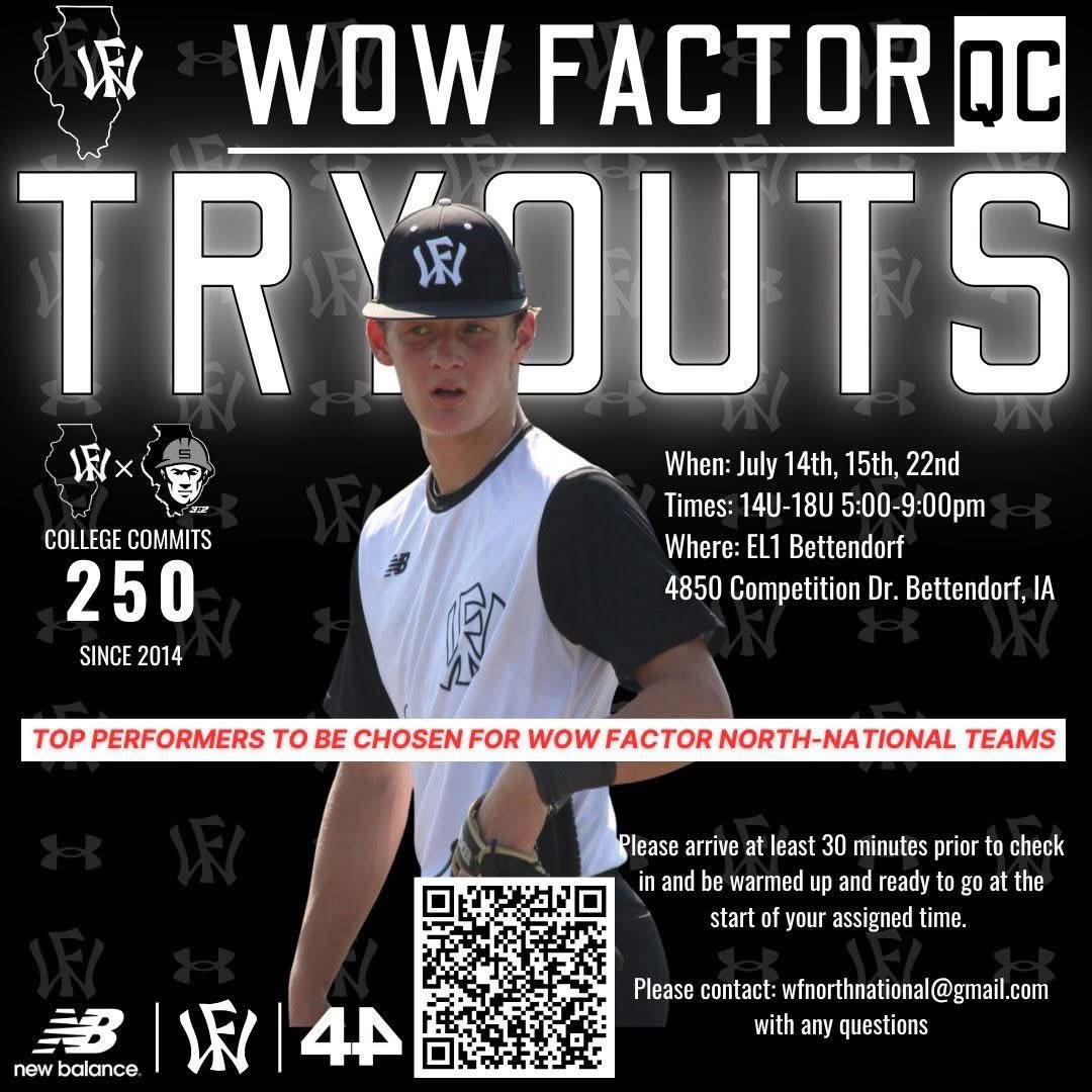 Coach B. (@coachbroadhurst) on Twitter photo 🚨 QUAD CITIES TRYOUTS START TONIGHT 🚨
We’re fired up to get eyes on the talent out of the QC! Let’s find the next group of dogs ready to rep <a href="/WowFactor_IL/">Wow Factor Illinois</a> <a href="/WowFactorQC361/">WOW Factor QC</a> and <a href="/WFNorthNational/">Wow Factor National-North</a> 🔥
📍 EL1 Bettendorf
🗓️ Tonight & Tuesday
🔗 Sign up: shorturl.at/ANkqe 🚨 QUAD CITIES TRYOUTS START TONIGHT 🚨
We’re fired up to get eyes on the talent out of the QC! Let’s find the next group of dogs ready to rep <a href="/WowFactor_IL/">Wow Factor Illinois</a> <a href="/WowFactorQC361/">WOW Factor QC</a> and <a href="/WFNorthNational/">Wow Factor National-North</a> 🔥
📍 EL1 Bettendorf
🗓️ Tonight & Tuesday
🔗 Sign up: shorturl.at/ANkqe