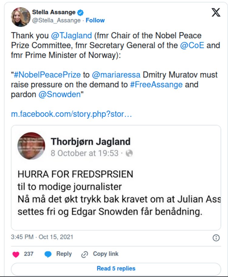 le_blacklistehd's tweet image. Never elucidated: on what grounds did Epstein arrange a  secret meeting between the Chair of the Nobel Prize Committee and Bill Gates? @Stella_Assange courted the second in the list, @TJagland, for the release of @julianassange_→papers.ssrn.com/sol3/papers.cf…. #EpsteinList