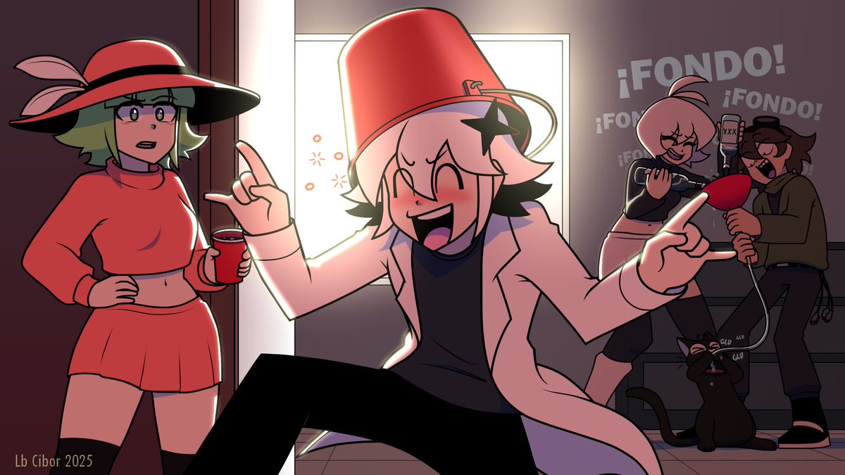 Pequeño fan art celebrando el primer aniversario de la web serie "Línea de Horizonte"