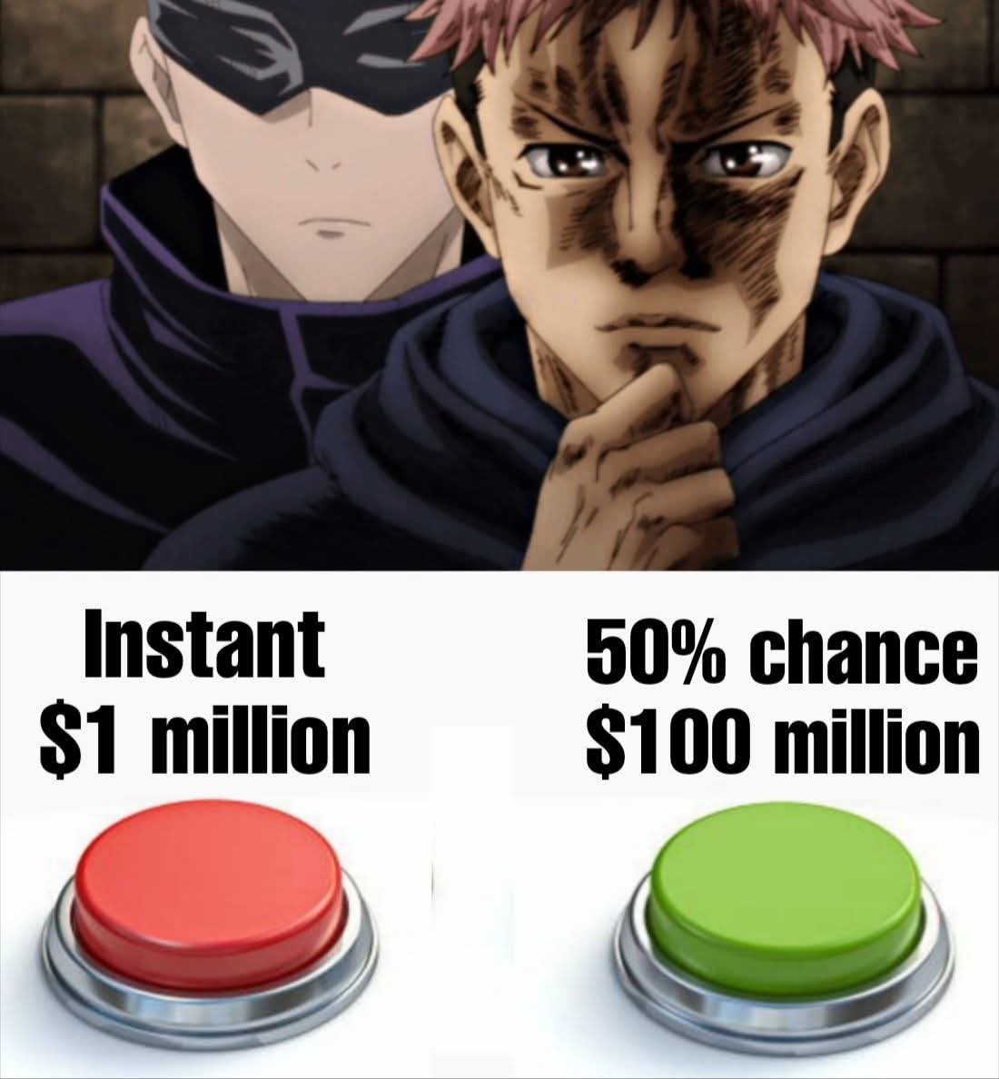 Lemzyy_'s tweet image. WHICH BUTTON ARE YOU CHOOSING? 👀
My gamblers, there’s only ONE right option here 🤣