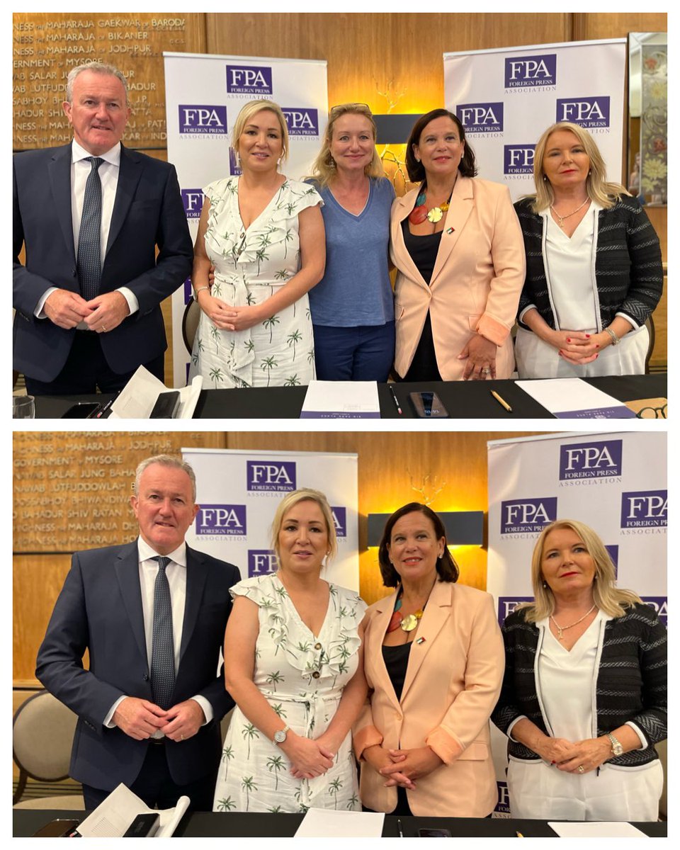 FPALondon's tweet image. A year later, @sinnfeinireland is back at the #FPA with the message that with a Labour government @Keir_Starmer its time to get preparations going for a #referendum for the #reunification of #ireland @sinn_fein @MaryLouMcDonald @moneillsf @patcullen9 #conormurphy #irishunity
