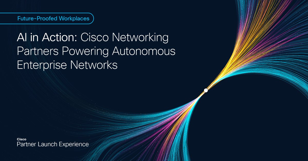 🤖 AI in Action! See how Cisco partners are powering autonomous enterprise networks with AI-driven automation &amp; observability. 

Prepare customers for the digital future &amp; hybrid work. 

Watch now on-demand at #CiscoPartnerLaunch Experience 👉 cs.co/601744zsL