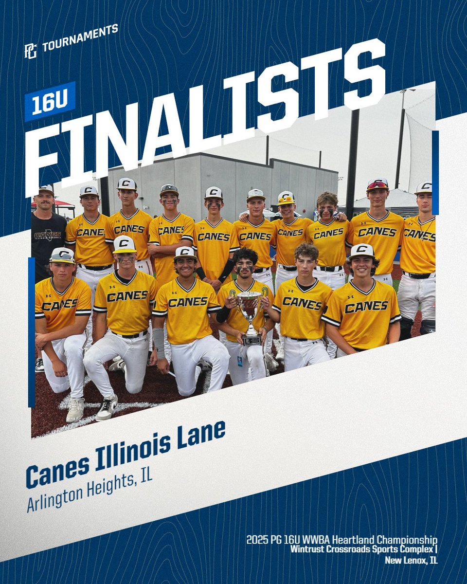 PG_Illinois's tweet image. 2025 PG 16U WWBA Heartland Championship

Champions: Wow Factor QC 16u
Finalists: Canes Illinois Lane
MVP: Cooper Casterton
MVPitcher: Jaxon Anderson