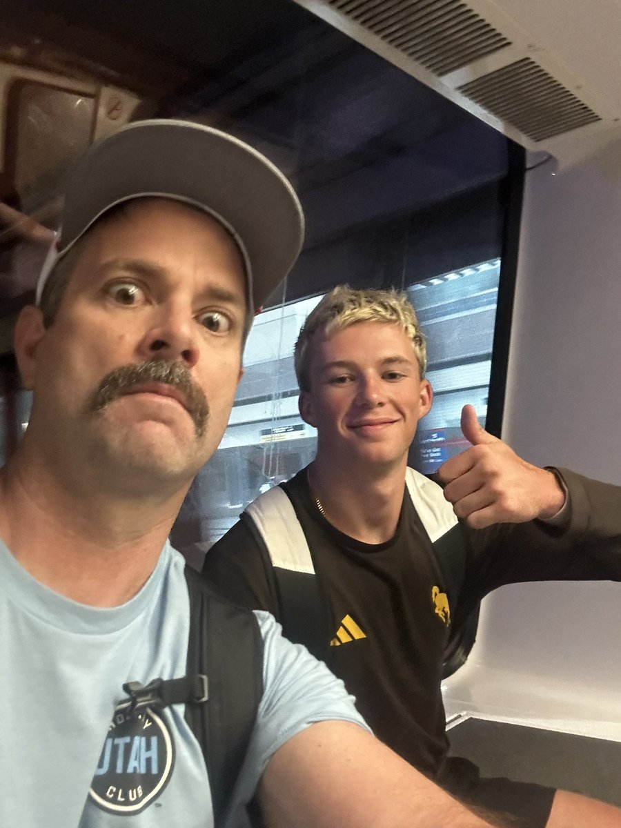 On our way to Dallas,TX. The Wyoming boys are headed to YOU <a href="/PKA_TX/">Performance Kicking</a>. 

<a href="/KeelanA_5/">Keelan Anderson</a> 
<a href="/coachBrian_Egan/">Brian Egan</a> 
#FentressKicking