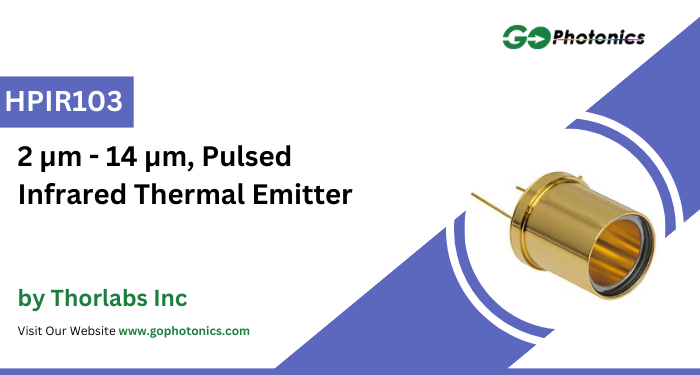 gophotonics's tweet image. The HPIR103 from Thorlabs is a Pulsed Infrared Thermal Emitter with a wavelength of 2 - 14 µm.

Click here to Download the Datasheet ow.ly/lZ7g50WoZvX

#Thorlabs #pulsed #infrared #thermal #emitter #integrated #reflector #Featured #Products #photonics #INDUSTRY #Insights