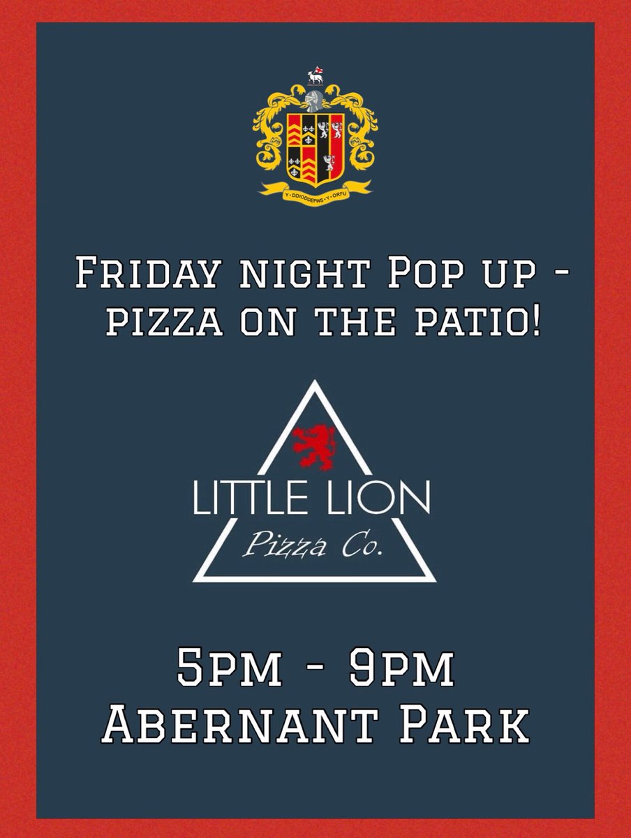 Glynneath RFC (@glynrfc) on Twitter photo The <a href="/littlelionpizza/">Little Lion Pizza Co.</a> van returns to Abernant Park this Friday - what better way is there to celebrate the end of the school term?! 🍕🍻🥤 The <a href="/littlelionpizza/">Little Lion Pizza Co.</a> van returns to Abernant Park this Friday - what better way is there to celebrate the end of the school term?! 🍕🍻🥤