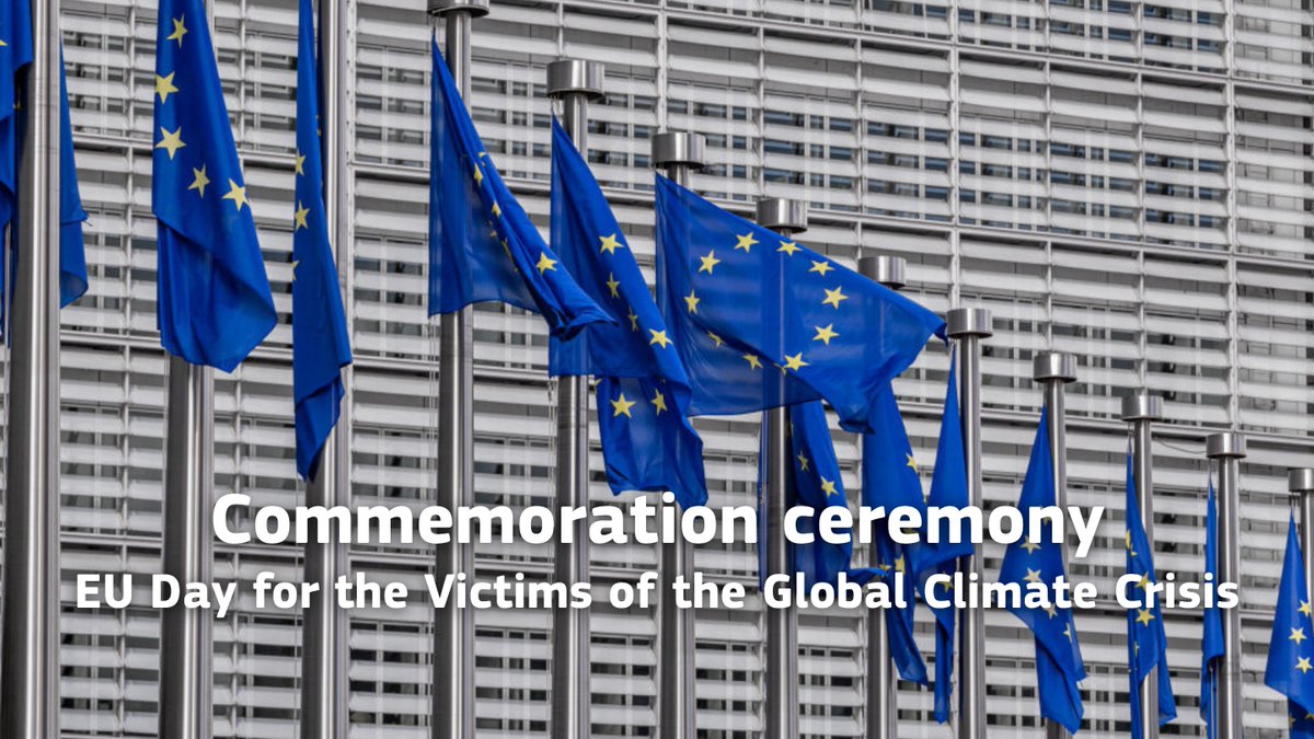 EUClimateAction's tweet image. Today we honour those lost to and affected by the climate crisis during a commemoration ceremony in Brussels. 🕯️
Follow the ceremony live online ⬇️
ℹ️ europa.eu/!xvJvR9
🕡15 July 2025, 18:30 - 19:30
🔴 Live: lnkd.in/g8Q7nFH