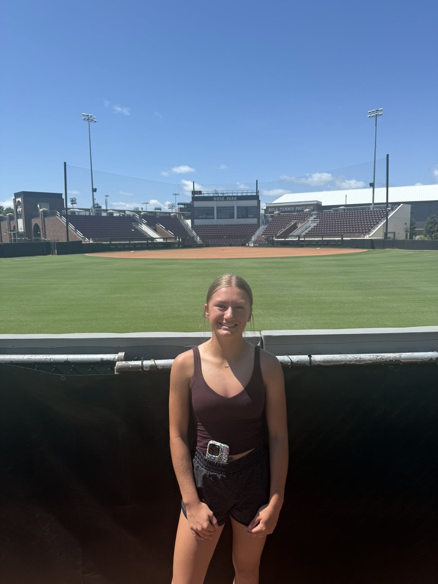 LCRaley2029's tweet image. Got to stop by Nusz Park @HailStateSB on the way to play the NFA National Championship in Ruston Louisiana @NFAsoftball