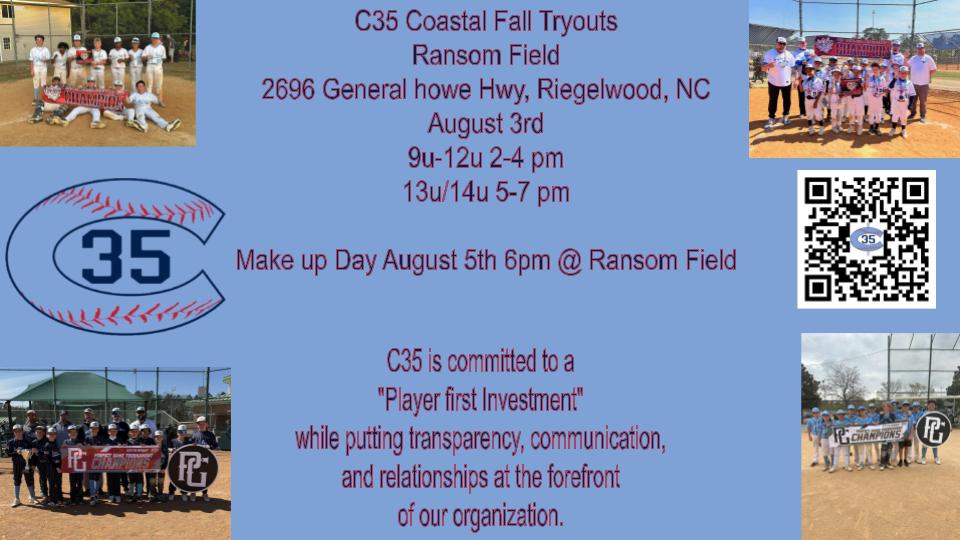 C35 Coastal tryouts. Let's get it
<a href="/C35Youth_BSB/">C35 Youth</a>