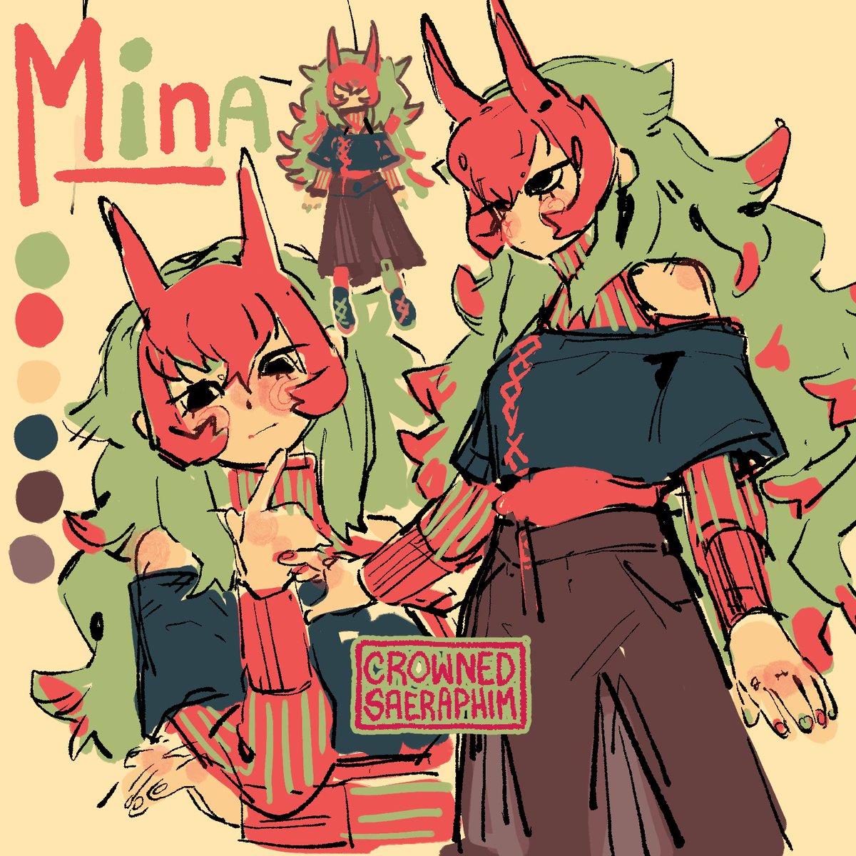 I've been super busy lately hehe

Here is a new oc, Mina