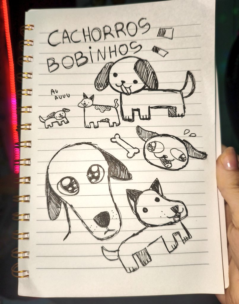 Desenhei cachorros bobinhos