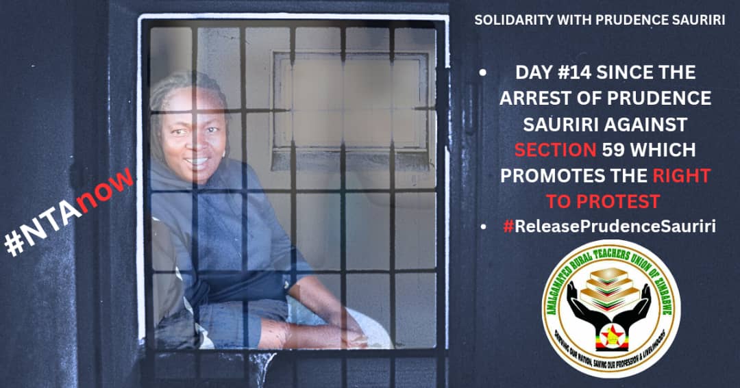Prudence Mazvita Sauriri is a fearless education right activist who handed herself over to <a href="/ZRP_Zim/">ZRP Zim</a> for standing up for #EducationRight! She's fighting for state-funded education &amp; believes in #Education4All. We demand her immediate release! #DropCharges #FreePrudenceNow