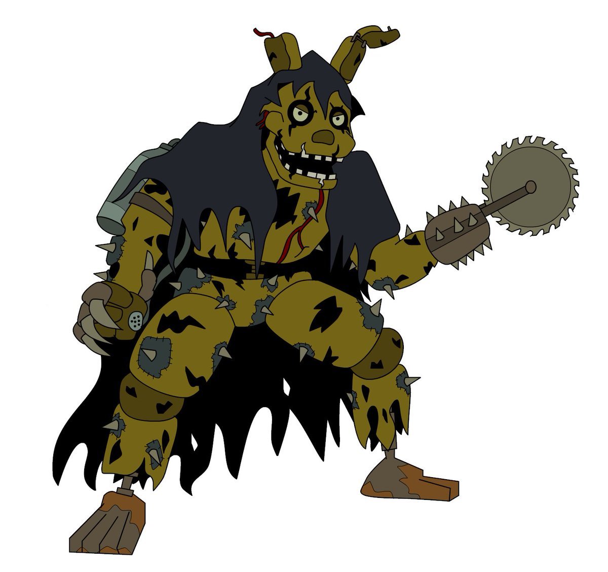DawnMistCat's tweet image. Flat color commissions for arcotkk on Instagram!
This was a fun challenge! FNAF characters as if they were in Batman's Gotham. Springtrap, Scrap Baby, and the Mimic
Shoutout to my sister for educating me on FNAF lore through this