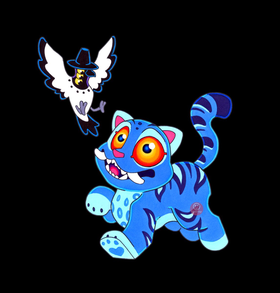 ColaCarnage's tweet image. Kpop Demon Hunters was fun. Had to draw the Tiger.
#kpopdemonhunters #kpopdemonhuntersfanart