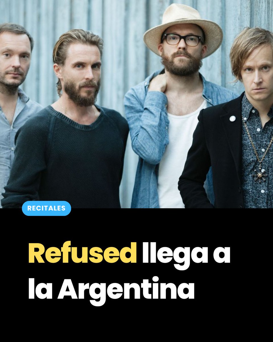Refused llega a la Argentina

Después de décadas de espera, Refused finalmente confirmó su desembarco en la Argentina como parte de su gira despedida, en la que celebran el 25º aniversario de su obra maestra The Shape of Punk to Come (1998).

La banda se presentará el sábado 1 de