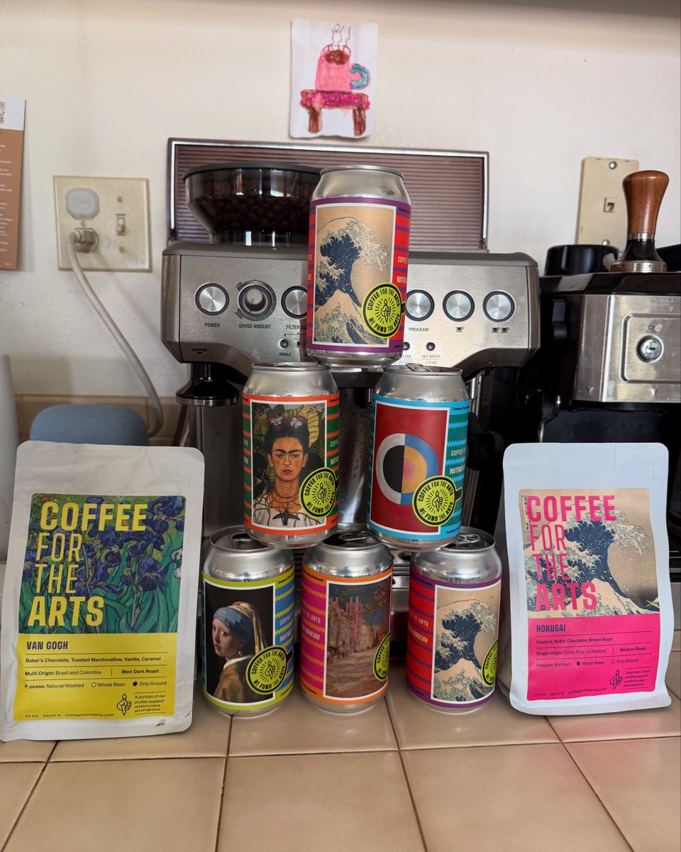 Coffee4TheArts's tweet photo. Home coffee bar. ☕️🫶

#ColdBrew cans are available in the #LosAngeles area. Contact us directly .🚙

Free #coffee bean delivery or pickup options in #ElPaso, #Texas and #LosAngeles, #California!

☕️ https://t.co/fZ1PaNoV6i 🎨 

#CoffeeForTheArts #CoffeeTime #CoffeeBreak https://t.co/QS8fLQtrRG