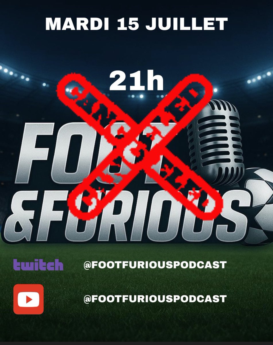 On revient très vite avec une nouvelle date