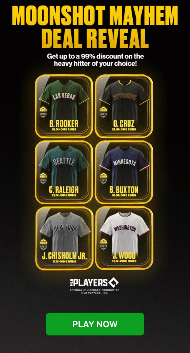 RipItRandyTV's tweet image. Claim your MLB Home Run Derby discount for tonight on Underdog!
Pick any player & get their projection discounted 🤑
Sign up with code RIPIT 💚 play.underdogfantasy.com/p-rip-it-randy