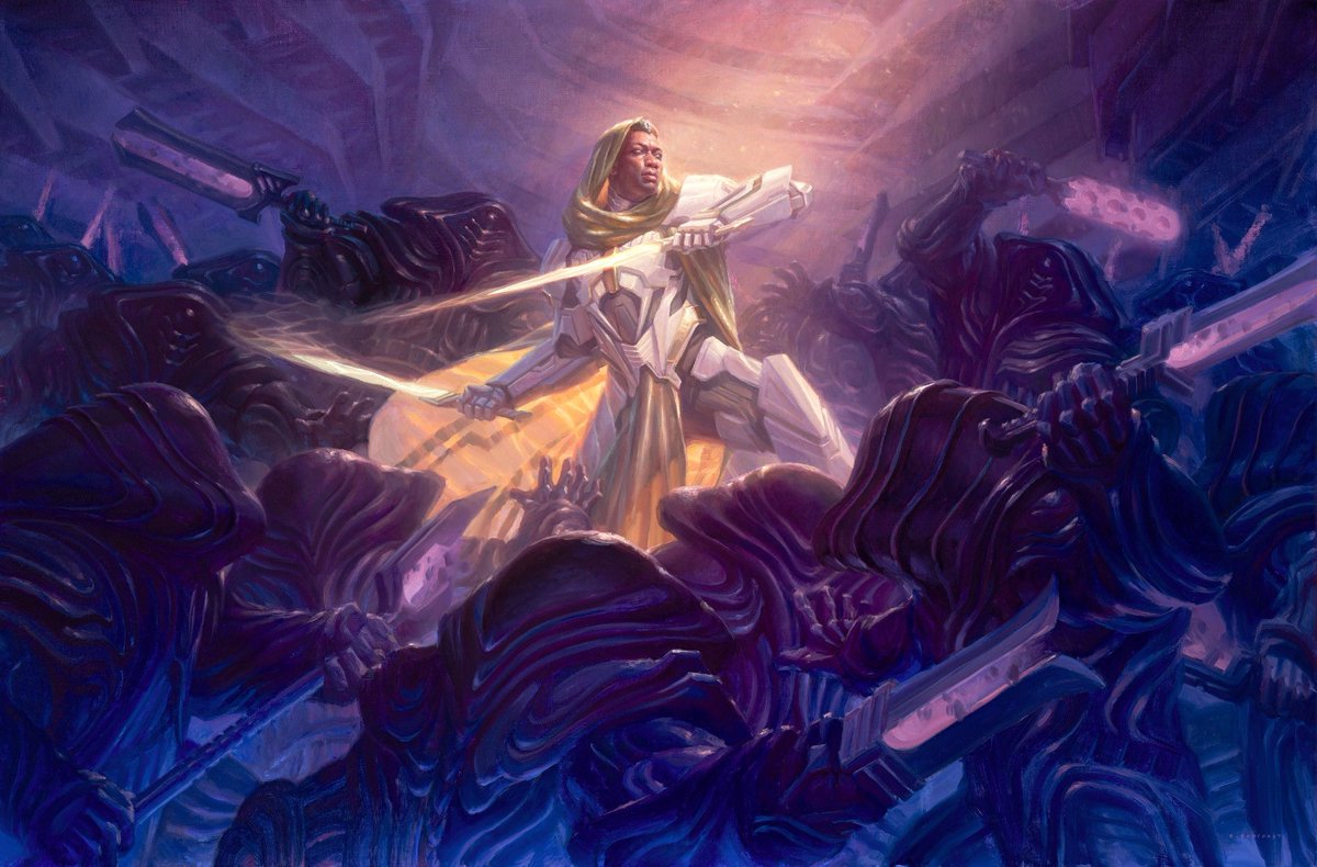 Another ABSOLUTE BANGER by Ryan Pancoast

Syr Vondam is easily one of the more exciting villains in recent Magic Memory.

A true Mentor turned Enemy character that made the #EdgeofEternities story feel soo much more Sci-fi!

#MTGEoE