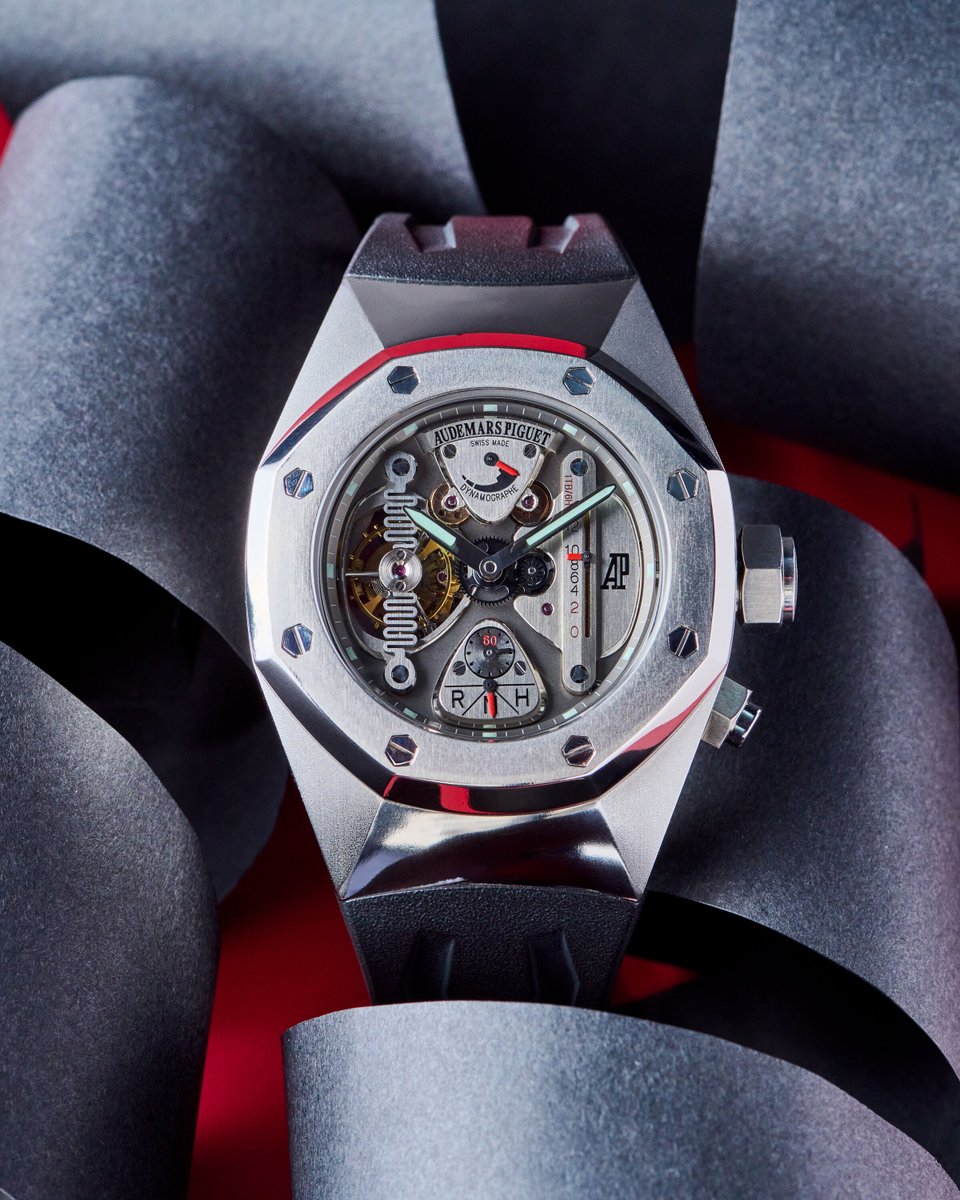 EuropeanWatchCo's tweet image. 🚀 Meet the Audemars Piguet Royal Oak Concept Tourbillon ref. 25980AI, a tourbillon-powered machine that looks like it came straight from the future (and kind of did).

Launched in 2002 to celebrate the 30th anniversary of the Royal Oak, the Concept line is where AP experiments…