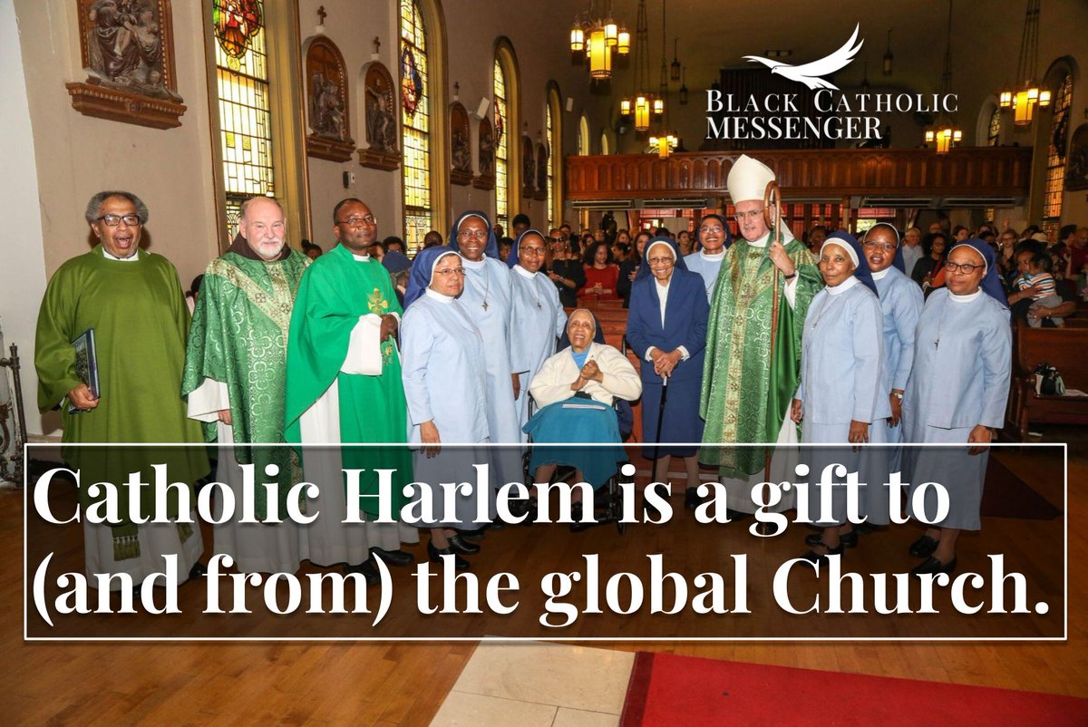 Catholic Harlem is notable for its storied history and for its present melding of cultures, liturgies, and languages—including from across the Black diaspora.

Félix Cepeda writes that its survival is of the utmost importance for the local Church. blackcatholicmessenger.org/catholic-harle…