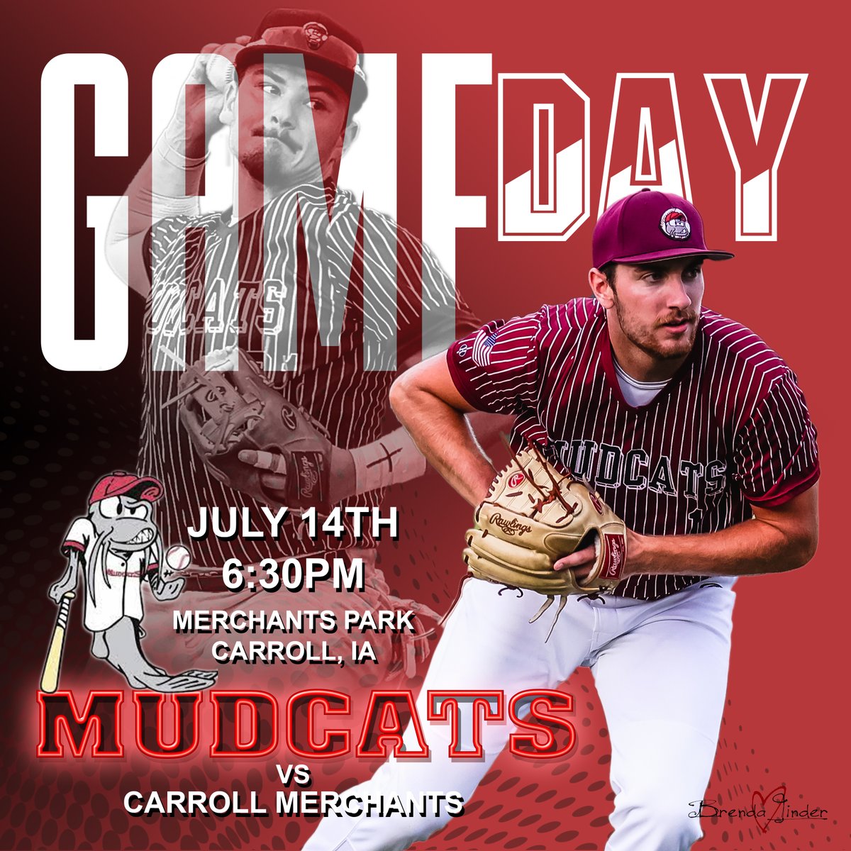 ⚾️  MINK League - Chillicothe Mudcats
🆚  Carroll Merchants
🗓  July 14th
🕧  6:30PM 
🏟  Merchants Park, Carroll, Iowa
📻  KCHI 102.5FM player.aiir.com/kchi-am-fm/
🎥  youtube.com/@carrollmercha…