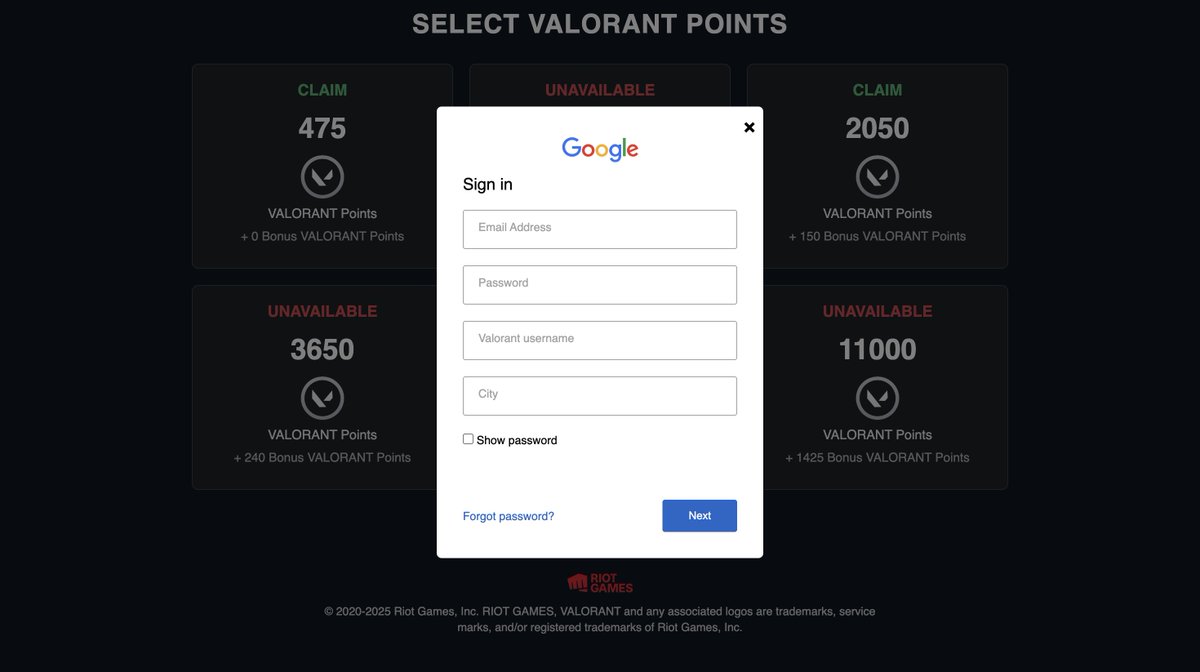 soursecc's tweet image. Phishing pages targeting @VALORANT gamers :

/valorantid.ikwb[.]com/verify[.]php
/valorantidn.duckdns[.]org/verify[.]php

#IoCs #Valorant | #ThreatHunting #Censys

cc: @500mk500
