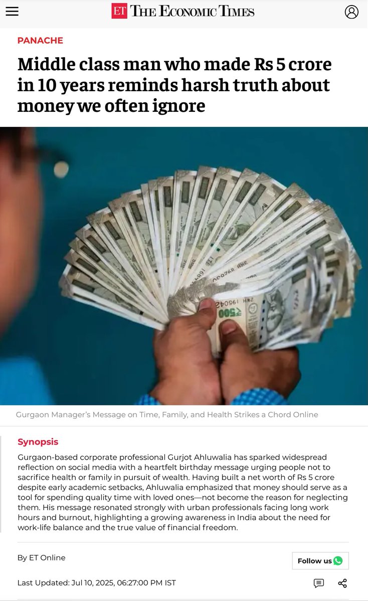 gurjota's tweet image. Birthday return gift from the media 🫡🙏🏻
m.economictimes.com/magazines/pana…