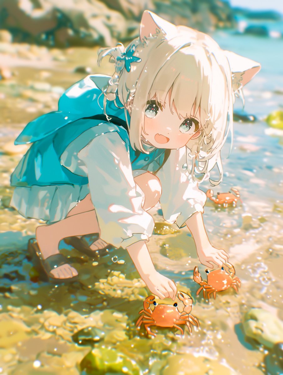 ima_AI123's tweet image. おはよう！

「海辺」