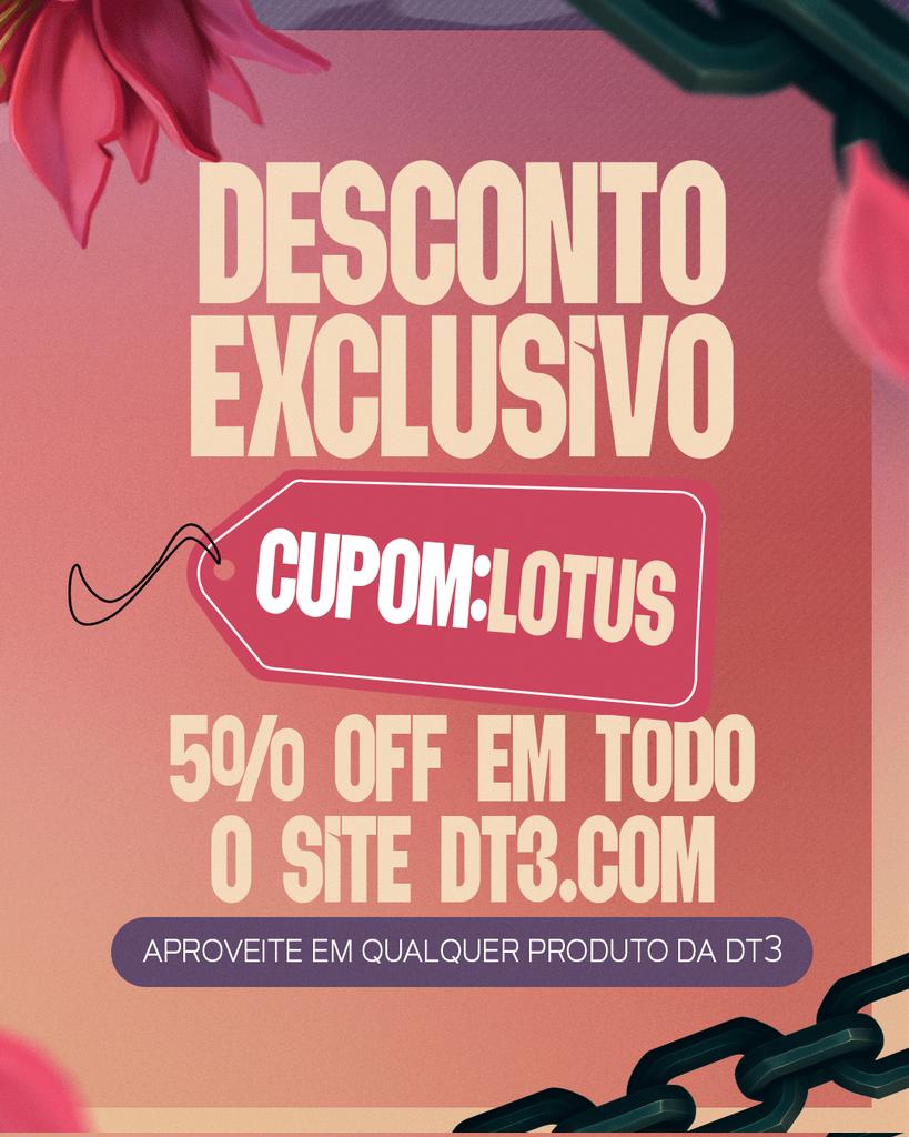 💜🚀 Temos uma apoiadora de peso no nosso navio gamer:
A DT3 chegou pra somar no Lótus Challenge!

E trouxe um prêmio simplesmente PERFEITO:
🌸 A MVP do nosso campeonato vai levar pra casa uma cadeira rosa DT3 Nero Bubble, pra jogar com todo conforto e estilo que merece.

E tem