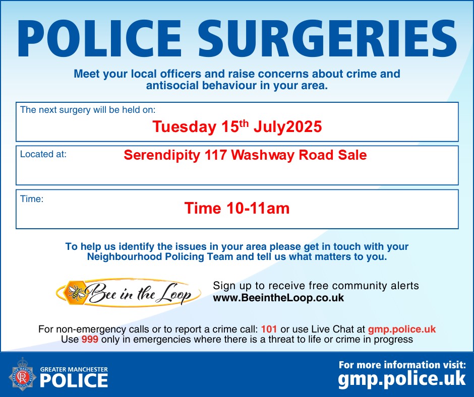 GMPTrafford's tweet image. Come along and see your PCSO with any local concerns you have