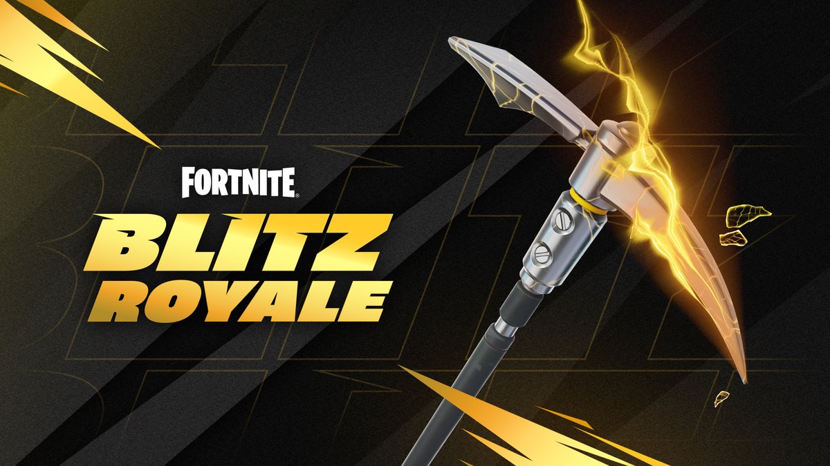 Fortnite's tweet image. Check out what’s coming every week in Blitz Royale, next up: Boon Bonanza!
Plus, log in July 15 - 29 and you’ll be granted the Blitz Axe to complete your golden drip 😎