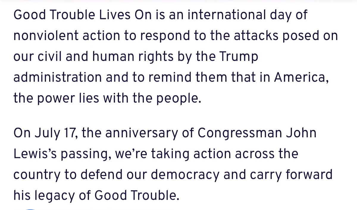 Reminder! MAKE GOOD TROUBLE - 2 EVENTS THIS THURS, July 17!

🪧Protest at the American Embassy, Ballsbridge, Dublin 
Time: 12pm-2pm
RSVP: democratsabroad.org/irelandchair/g…

💪 GOOD TROUBLE LIVES ON - Virtual Event 5pm, featuring speaker David Pepper.

RSVP: 
democratsabroad.org/good_trouble_l…