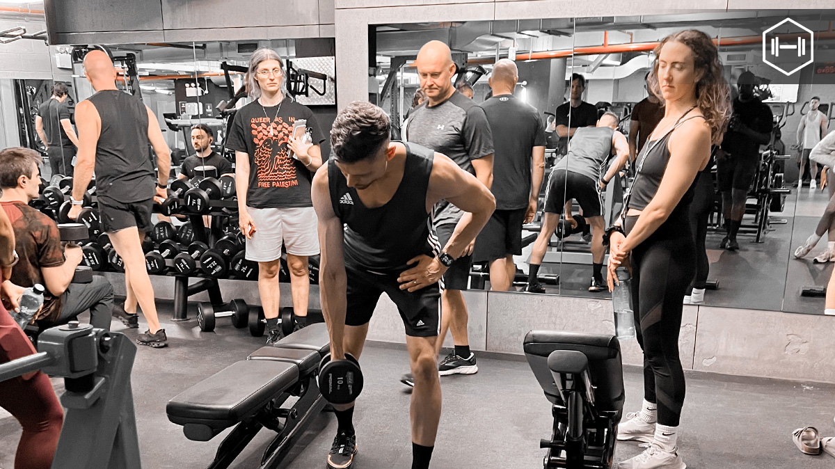 The dumbbell row is a staple for building upper-back strength, but only when it’s done with proper form and intent.

Encourage clients to keep their spine neutral, shoulders square and core engaged throughout. The movement should come from pulling the elbow back towards the hip,