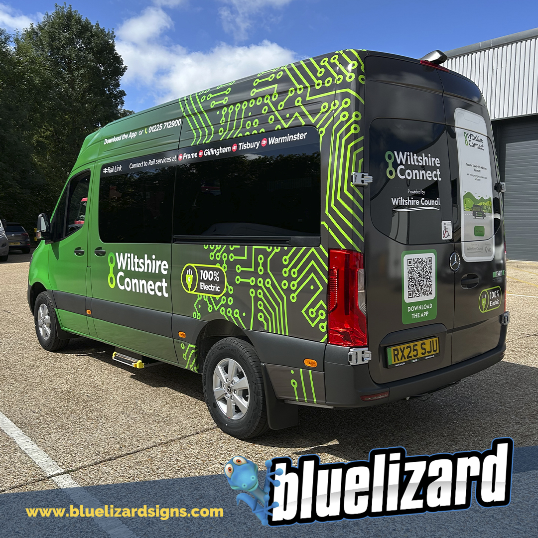 An effective green to grey gradient working nicely in this striking full wrap design installed to x3 Sprinter minibuses for <a href="/wiltscouncil/">Wiltshire Council #WiltshireTogether</a>

Vehicle graphics &amp; wraps by Blue Lizard Signs.

#crawleywrap #digitalwrap #commercialwrap #vanwrap #vehiclewrap #vansignwriting #vangraphics