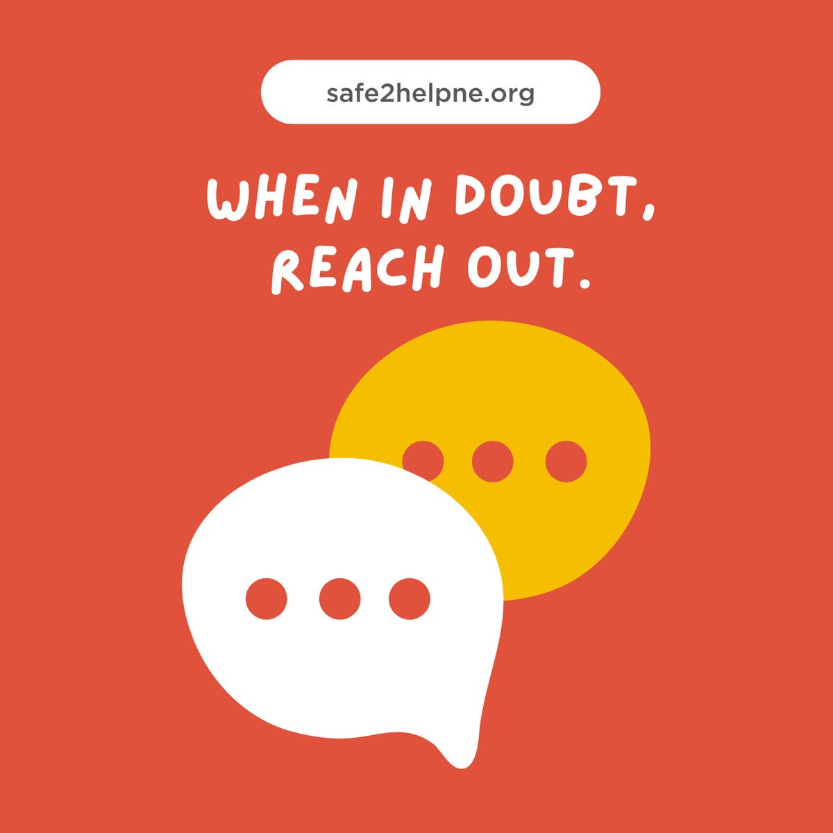 When is comes to reporting concerning behavior, it's better to be SAFE than sorry. Don't hesitate to reach out to us.

You can report safely and anonymously through our app or 833-980-SAFE (7233).

#Safe2Help