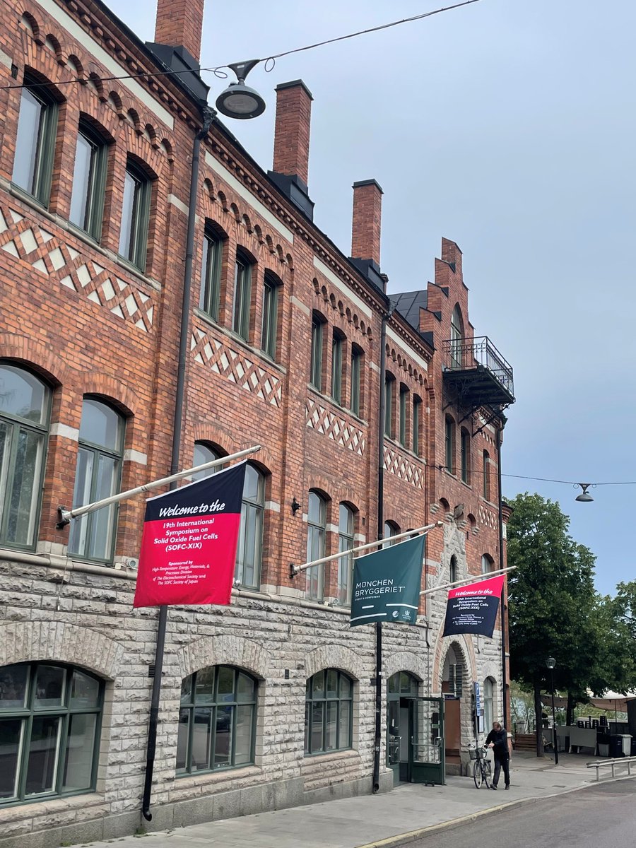 ECSorg's tweet image. The flags are up, the signs are out, and the SOFC community is in Stockholm!
SOFC-XIX is officially underway at the stunning Münchenbryggeriet—where innovation meets charm. ✨ From cutting-edge science to scenic networking moments, it’s shaping up to be a meeting to remember!