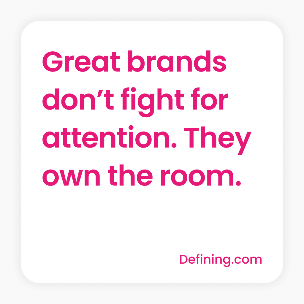 You don’t outspend competitors. You out-position them.
When your name is the category, you don’t advertise. You declare.
We help growth-stage companies command the room—before they ever say a word.
#Branding #Domains #Defining