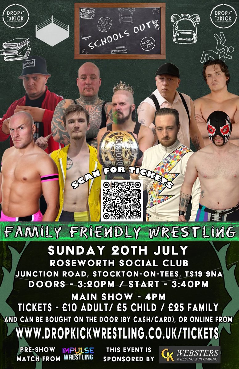 MKirbyProEgo's tweet image. This weekend:
Fri 18th July - Saltire Pro Wrestling
Sat 19th July - Megaslam Wrestling
Sun 20th July - Rascals Professional Wrestling Academy
Sun 20th July - Dropkick Championship Wrestling