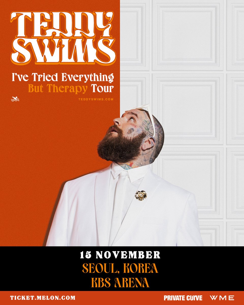teddyswims's tweet image. Seoul, Korea !! Tickets are on sale NOW !! I can't wait to see y'all !! I LOVE YOU 🧡 tkglobal.melon.com/performance/in…