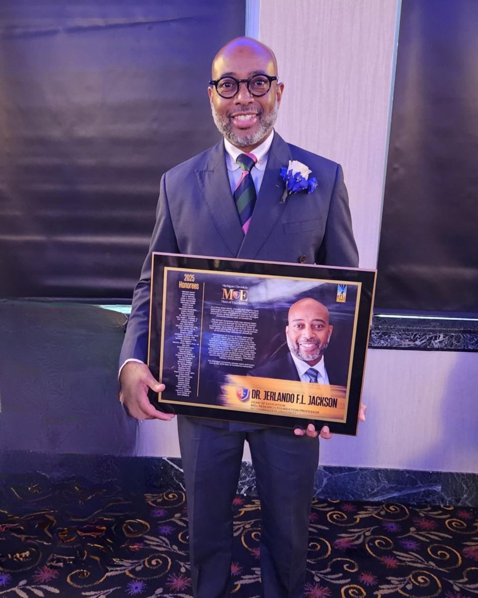 Jerlando F L Jackson (@drjfljackson) on Twitter photo Thank you to <a href="/MIChronicle/">Michigan Chronicle</a> for the honor of being named a 2025 Men of Excellence inductee.
The award recognizes African American men whose professional success and unwavering dedication to service have positively impacted Southeast Michigan.
More: michiganchronicle.com/michigan-chron… Thank you to <a href="/MIChronicle/">Michigan Chronicle</a> for the honor of being named a 2025 Men of Excellence inductee.
The award recognizes African American men whose professional success and unwavering dedication to service have positively impacted Southeast Michigan.
More: michiganchronicle.com/michigan-chron…