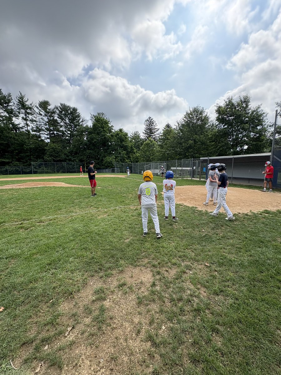 Great 1st day of camp at media little league. Thanks to 8th grade coach stetler for coming out to speak with the campers about middle school academics and baseball! #family #lionscamp #rtmsd #highschoolbaseball