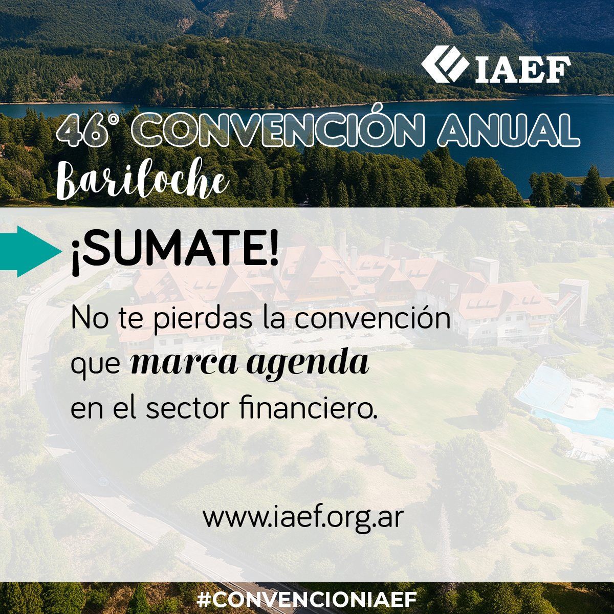 Descubrí la experiencia única de la Convención Anual del IAEF en Bariloche: un encuentro que combina actualización profesional, networking de excelencia y un entorno inigualable.
¡Inscribite! iaef.org.ar/evento.php?act…

¡Sumate y viví el evento más esperado del año!

¡Si querés
