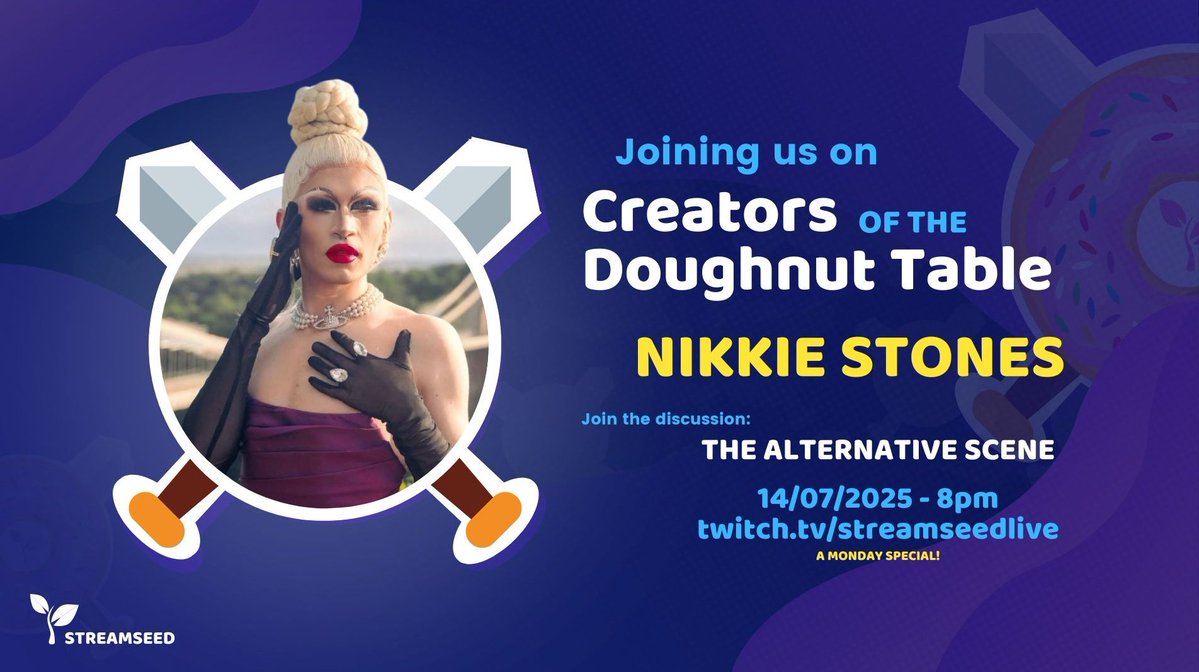 Streamseed! ๐ฑ (@streamseedgg) on Twitter photo Creators! Are you reeeeady?! ๐ฃ
In just under two hours, we'll be heading to Twitch for our latest Creators of the Doughnut Table episode! โ๏ธ๐ฉ
The topic: The Alternative Scene
Your knights:
โ๏ธ Host: <a href="/quackimapanda/">Quackimapanda ๐ฆ๐ผ</a>
โ๏ธ Co-host: <a href="/alexia205/">Chaotic_neutral | ๐ Timeless โณ August 13th</a>
โ๏ธ Guest: <a href="/TheNikkieStones/">Nikkie Stones ๐ ๋ํค</a> Creators! Are you reeeeady?! ๐ฃ
In just under two hours, we'll be heading to Twitch for our latest Creators of the Doughnut Table episode! โ๏ธ๐ฉ
The topic: The Alternative Scene
Your knights:
โ๏ธ Host: <a href="/quackimapanda/">Quackimapanda ๐ฆ๐ผ</a>
โ๏ธ Co-host: <a href="/alexia205/">Chaotic_neutral | ๐ Timeless โณ August 13th</a>
โ๏ธ Guest: <a href="/TheNikkieStones/">Nikkie Stones ๐ ๋ํค</a>