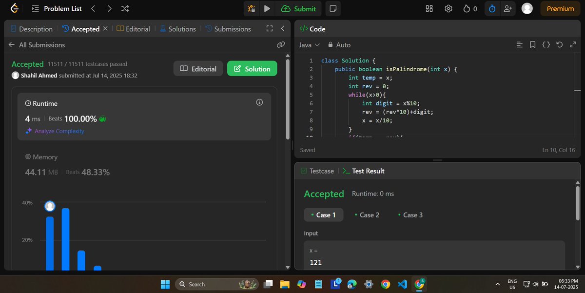shahiil_ahmed's tweet image. ✅ Day 03 of #100DaysOfCode

Solved 1 LeetCode problem

Practiced REST APIs

Performed full CRUD operations

Bit by bit, building both DSA &amp;amp; backend skills 💻💪
#LeetCode #RESTAPI #CRUD #Coding #devjourney