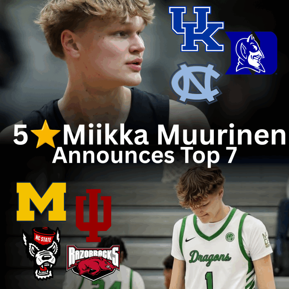 Phenom Hoop Report (@phenom_hoops) on Twitter photo The Battle Begins: Muurinen Cuts List to 7, Spotlight Intensifies #PhenomHoops per <a href="/POBScout/">Patrick O'Brien</a>
- Regarded as a Top 15 prospect in the Class of 2026, Miikka Muurinen announced his Top 7 schools over the weekend. We break down his game and give our thoughts on his future decision. The Battle Begins: Muurinen Cuts List to 7, Spotlight Intensifies #PhenomHoops per <a href="/POBScout/">Patrick O'Brien</a>
- Regarded as a Top 15 prospect in the Class of 2026, Miikka Muurinen announced his Top 7 schools over the weekend. We break down his game and give our thoughts on his future decision.